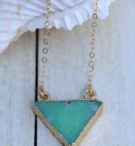 "Kua Coast" Chrysoprase triangle